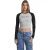 Guess Dames/Dames Cropped Raglan T-shirt (Jet Zwart)