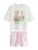 Next Korte pyjama  groen / rosa / lichtroze / natuurwit