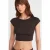 Slim Fit Crop Jersey Blouse