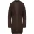 Onder de knielengte Open Front Bruin Gebreid Vest