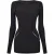 Skins A400 basislaagshirt met lange mouwen voor dames (Zwart)