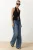 TRENDYOLMİLLA Dames Zwart Effen Mouwloos Getailleerd Blouses