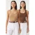 Fitted U-hals Gebreide 2-Pack Tanktop