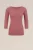 WE Fashion – Dames T-shirt met driekwart mouwen – Roze – Katoen –