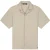 Malelions Men Ribbed Camp Collar Shirt | Light Taupe