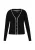 faina Gebreid vest  zwart / wit