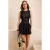 TRENDYOLMİLLA Dames Zwart Ajour Extra Kort / Super Mini Mouwloos Strandkleding Skater Strandjurken
