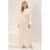 Trendyol Modest Dames Ecru Effen Maxi Lang Stijlvol/Avond Skater Modest Avond Jurken