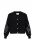 IZIA Gebreid vest  zwart / wit
