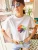 olalook Shirt  groen / oranje / rood / wit