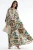 V-hals Patroon Maxi Jurk