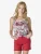 KOROSHI Top  beige / oranje / fuchsia