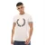 Fred Perry Heren Logo Bedrukt T-Shirt (Wit)