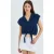 Crop Shirt met Strikdetail
