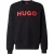 Hugo Heren-sweater van French Terry met contrasterend logo (Zwart)