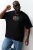 TRENDYOL MAN Jongens Zwart Slogan Kort Oversized Grote maten T-shirts