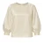 Crèmekleurige satijnen blouse met ballonmouwen – elegante eenvoud voor elke gelegenheid