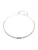 Swarovski Ketting  geel / lila / rosa / zilver
