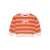 QPI gestreepte sweater met tekst – roze/oranje