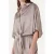 Another-Label satijnen blouse grijsbruin