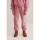 WE Fashion tapered joggingbroek roze