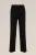 WE Fashion – Dames petite wide leg pantalon met stretch – Cropped – Zwart – Viscose –