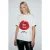 T-shirt met korte mouwen en print op de rug