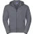 Russell Heren Authentic Full Zip Hoodie (Konvooi Grijs)