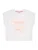 HUGO Shirt  pasteloranje / wit