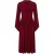 TRENDYOLMİLLA Dames Bordeaux Effen Maxi Lang A-lijn Jurken