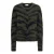 JDY gebreide trui met zebraprint en wol – donkergroen/zwart