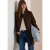 Lange blouson met wol