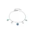 Luxenter armband in metaallegering en witte parel rhodiumafwerking – Sewi