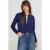 TRENDYOLMİLLA Dames Donkerblauw Effen Lang, Los Vesten
