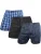 normani Boxershorts  navy / lichtblauw / zwart / wit