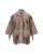 Sacai Westerse Fringe Jas in Beige Katoen