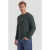 Pure Path regular fit sweater met backprint – donkergroen