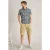 White Stuff Bamboo Leaves Printed Polo Blue Print