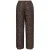ONLY wide leg regular waist casual broek met panterprint bruin