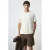 Mango Man linnen relaxed fit T-shirt – naturel wit