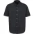 Fabric Heren Poplin overhemd met korte mouwen (Zwart)