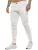 Enzo | Skinny Stretch Biker Denim Jeans Voor Heren – Wit