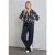 Street One Dames Gedessineerde chiffon blouse in Blauw