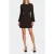 NIKKIE mini jurk met split – donkerbruin