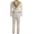 Dolce & Gabbana Men Gold Lapel & Pockets Striped Suit