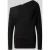 Topshop Shirt met lange mouwen in off-shoulder-look model ‘RINA’