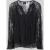 s.Oliver BLACK LABEL blouse met lange mouwen met semi-transparante kanten inzet
