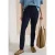 Cecil Dames Mid Waist Slim Leg Hose in casual pasvorm in Blauw