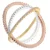 Orphelia Dames 925 Sterling Zilveren Ring – Goud/Zilver/Roze ZR-7280