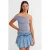 One-Shoulder Slim Fit Jersey Blouse